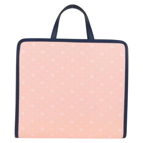 GUCCI GG Supreme Children's Hand Bag PVC Pink Silver 605614 Auth 116571AM - Picture 2 of 16